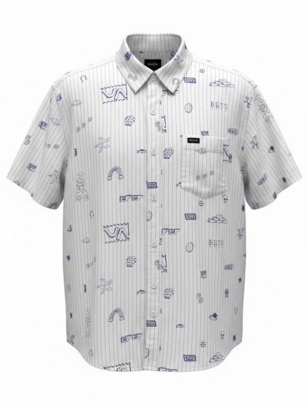 RVCA college ruled button shirt men’s size large